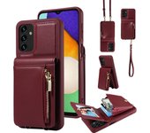 CAESBON For Galaxy S24 Ultra S24 plus S24 S23 FE S22 S21 For Samsung Galaxy Z Flip 5 Z Fold 5 Phone Case Zipper Leather Cases