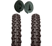 Cubiertas Bicicleta Niño 16x1.75 + 2 Cámaras con Válvula AV para Neumáticos Compatibles