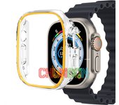 Luminous Cover for Apple Watch Case Ultra 49mm 45mm 44mm 41mm 40mm Hard PC Bumper Protective Frame iWatch 8 7 6 5 SE Accessorie