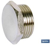 Tapon Hexagonal Rosca Macho; 5 UNIDADES