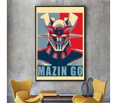 AAA Cartoon Art Robot G-Goldorak M-Mecha Poster Kraft Club Bar Paper Vintage Poster Wall Art Painting Bedroom Study Stickers