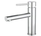 VALAZ Nansa Grifo de lavabo monomando con apertura de agua fría y caño recto color cromo