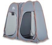 vidaXL Tienda de privacidad pop-up impermeable gris y naranja