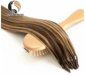 8D Micro Bead Hair Extensions Human Hair Nano Ring Invisible Mini Silicon Beads Black Brown Blonde Microlink Hair Extensions