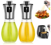 1 pcs Air Fryer Oil Spray, 200 ML Oil and Vinegar Spray, Refillable Clear Oil Bottle Spray, Suitable for Cooking, Grilling Pasta