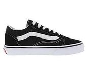 Zapatilla Deporte Niño Vans Old Skool Negra - Renovada con Cordones y Caña Baja