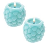 Molde 2 Velas Navidad Forma Piñas | Antiadherente, Flexible y Resistente | Para Hacer Velas en Casa Fácilmente | 2 Cavidades | 5x5cm