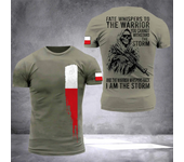 Men's T-Shirt Summer Short Sleeve 3D Printed Poland Soldier Veteran Harajuku Loose Top T-Shirt Men's Oversized Clothing 6XL