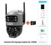 V380 Dual Lens 4G Camera Solar PIR Human Detection Night Vision Waterproof Security Video IP Camara 8MP 4K Battery CCTV Monitor