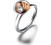 BREIL Colección CELEBRATE, Anillo Mujer en Acero Coloreado, Ideas de Regalos para Mujer