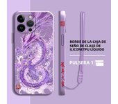 Luxury Chinese Dragon Case for Apple iPhone 13 Pro 15 Plus XS Max 12 Mini 14ProMax 11 XR SE 8 7 Square Liquid Cover