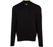 Barbour International Cotton Half Zip Black