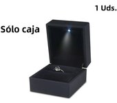 2025 Luxury Ring Box With LED Light Jewelry Diamond Ring Box for Engagement Wedding Birthday Valentine's Day Gift Box