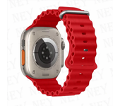 Ocean silicone strap for Apple Watch Ultra2 49mm 45mm 40mm 44mm 41mm sport bracelet for apple watch bands serie 9 8 7 6 5 4 3 SE