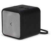Altavoz inalámbrico portátil KSIX Kubic Box, Autonomía hasta 4 horas, Llamadas, True Wireless Stereo, Ranura micro SD, Negro