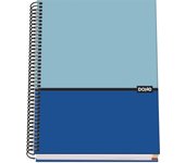 Dohe - Cuaderno A5 Cuadriculado - Encuadernación Espiral, 100 Hojas de 90 g/m², Cuadrícula 5 mm, Tapa Dura - DUO