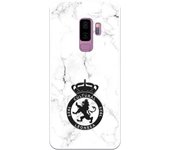 Funda original compatible con Samsung Galaxy S9 Plus - Cultural Leonesa Escudo negro y fondo marmol