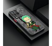 O-One P-Piece Zoro Luffy Cover For OPPO A98 A96 A94 A77 A74 A72 A55 A53S A52 A16S A15 A9 2020 Frosted Translucent Phone Case