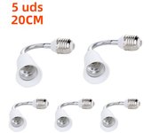 20-60CM E27 Flexible Extension Converter LED Light Lamp Bulb Extend Adapter Socket Wall Socket Lamp Base Holder Screw Socket
