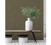 Muestra DIN A4 de Papel pintado vinílico efecto fibra vegetal de yute con textura en relieve - Cairo 681180 de GAULAN