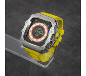 Luxury Modification Kit For Apple Watch Ultra 2 49mm 45mm 44mm Stainless Steel Case For IWatch 9 8 7 6 Crystal Button Sport Band