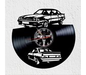 VinyWoody Reloj de Pared Disco de Vinilo Coche Clasico Aleman Manta Auto Decoracion