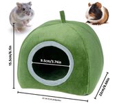 Hamster House Guinea Pig Cage Hamster Cotton House Small Animal Nest Winter Warm Pet Bed For Rodent/Guinea Pig/Rat/Hedgehog