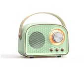 Altavoz Bluetooth retro - Decoración vintage - Altavoz Bluetooth inalámbrico portátil