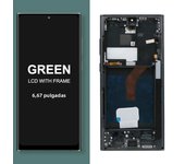 6.67" S22 Ultra Amoled Display for Samsung Galaxy S22 Ultra Lcd Display S908B S908U Digital Touch Screen Replacement with Frame