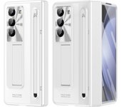 With Touch Pen Case for Samsung Galaxy Z Fold 6 5 4 3 Hinge Folding Cover Kickstand Full Protection Tempered Glass Film
