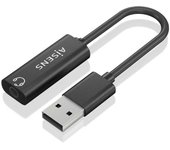 Tarjeta de sonido aisens a106-0770/ usb macho - jack 3.5 hembra