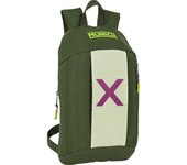 SAFTA - MINI MOCHILA CREMALLERA VERTICAL MUNICH "BRIGHT KHAKI" - Mochila con Asas Ajustables y Espalda Ergonomica - Mochila con Compartimientos con Cremallera - Mochila Diseño Único y Licencia Oficial By MUNICH "BRIGHT KHAKI"