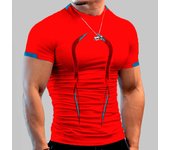 Stylish Gym Workout Compression Shirts for Men Athletic Quick Dry Tshirt Tees Running Undershirts Summer Short Sleeve Rash Guard