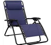 Tumbona de Jardín Plegable y Reclinable , Hamaca con Cojín Cómoda y Resistente para Terraza, Camping y Patio .