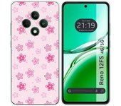 Tumundosmartphone Funda Silicona para Oppo Reno 12FS 4G / 12 FS 5G diseño Flores Dibujos
