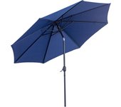 Outsunny Sombrilla de Jardín Ø295x250 cm con Manivela Parasol Exterior con Mecanismo de Inclinación y Poste Desmontable de Metal para Terraza Piscina Patio