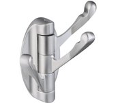 Gancho de pared Toallero Perchero de baño 3 brazos Toallero de metal Ganchos para toallas Soporte de almacenamiento Fijación Níquel cepillado