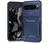 3IN1 Hybrid Heavy Duty  Armor Phone Case for Google Pixel 8 8A 9 Pro XL Slide Push Window Otter Case Box Frame Hard Back Cover