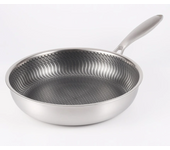 316 Stainless Steel Frying Pan Wok Nonstick Pan Steak CookingSkillet Saucepan Induction Gas Stove Universal Kitchen Cookware Pot