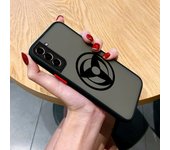 Anime Narutos Sharingan Logo For Samsung S23 S22 S21 Ultra S20 FE Note 20 10 Lite Plus 5G Frosted Translucent Phone Case