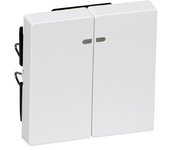 Schneider Electric Tecla Doble con Visor Blanco Activo Elegance MTN3420-0325 - Diseño Elegante