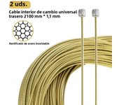 HEPPE Bike Shifter Brake Cables MTB Road Bike Front Rear Derailleur Shift Cable Brake Cable Grinding Stainless Steel Cable Set