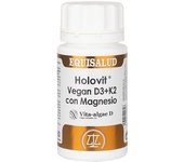 Equisalud Holovit Vegan D3+K2 con Magnesio 50 Cápsulas
