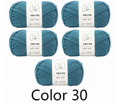 5Pcs X100g Yarn for Hand Knitting Acrylic Crochet Thread Knit Sweaters Lines Crocheting Bag Blanket