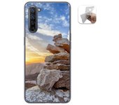 Tumundosmartphone Funda Gel Tpu para Oppo Find X2 Lite diseño Sunset Dibujos