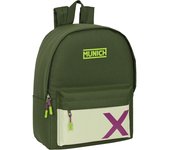 SAFTA - MOCHILA PARA PORTATIL 14-1" MUNICH "BRIGHT KHAKI" - Mochila para PC con compartimiento Acolchado para su Portatil - Mochila para Portatil Asas Ajustables y Espalda Ergonomica - Mochila PC Diseño Único y Licencia Oficial By MUNICH "BRIGHT KHAKI"