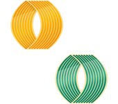 1 Set 7 Colors Car Styling Strips Reflective Motocross Bike Motorcycle Wheel Stickers and Decals 17/18 Inch Reflective Rim Tape