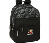 SAFTA - MOCHILA DOBLE ADAPT.CARRO PAUL FRANK "JOIN THE FUN" - Mochila con Asas Ajustables y Espalda Ergonomica - Mochila con Compartimientos con Cremallera - Mochila Diseño Único y Licencia Oficial By PAUL FRANK "JOIN THE FUN"