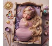 Disney 2024 New Diamond Painting Beauty And The Beast Cartoon Baby Princess Mosaic Rapunzel Mosaic Mermaid Alice Home Decor