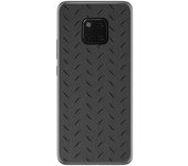Tumundosmartphone Funda Gel Tpu para Huawei Mate 20 Pro Diseño Metal Dibujos